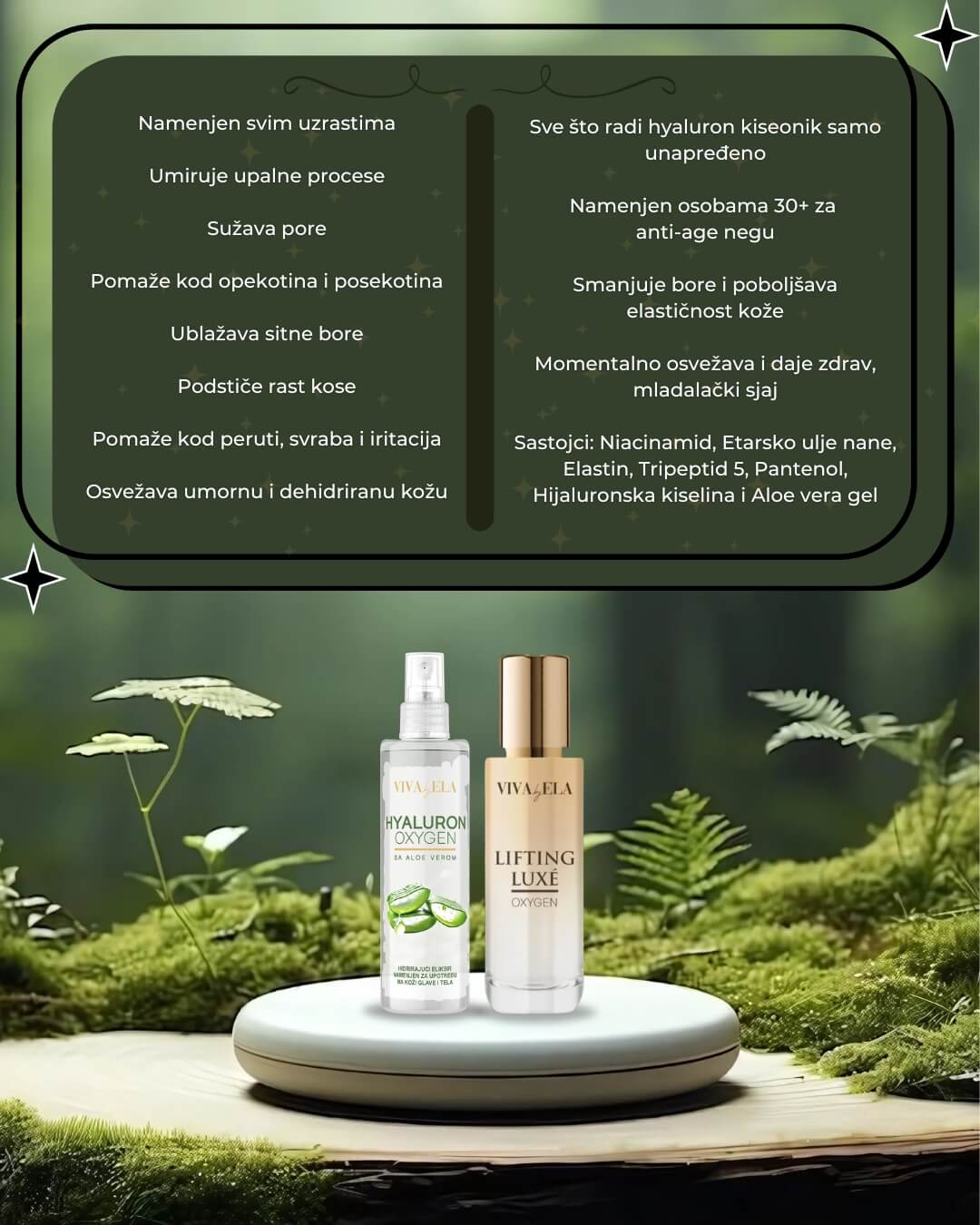 Razlika između hijaluron kiseonika i LUX aktivnog kiseonika – Viva by Ela prirodna nega za različite potrebe kože
